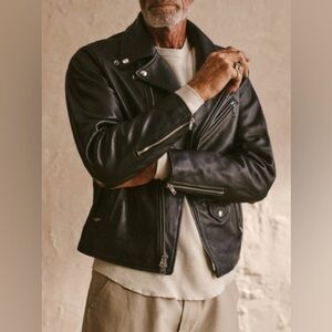 Buck Mason LEATHER MOTO JACKET
